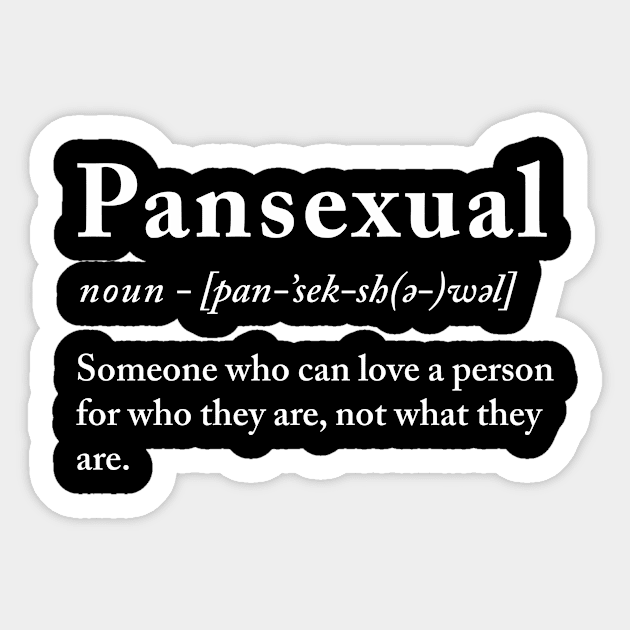 Pansexual definition Sticker by produdesign